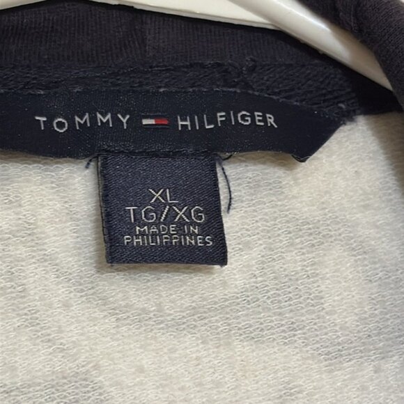 Tommy Hilfiger Womens XL black 34 Sleeve HoodieSweat Shirt wpocket floral - Picture 4 of 8